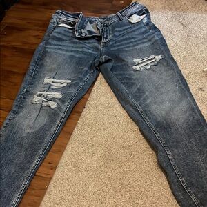 Maurices Distressed Blue Jeans